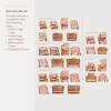 Afwasbare hoes eetstoel - Stoelverkleiner cherry soft rose 